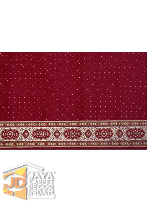 Karpet Sajadah New Al Husein Merah Bintik 120x600, 120x1200, 120x1800, 120x2400, 120x3000